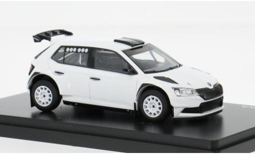 Diecast model cars Skoda Fabia R5 Evo III FL Rally2 white 2019 1/43 Abrex