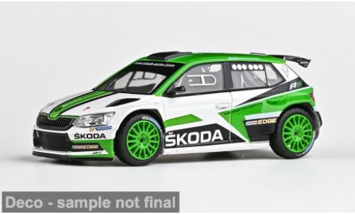 Diecast model cars Skoda Fabia R5 III green/white 2015 1/43 Abrex