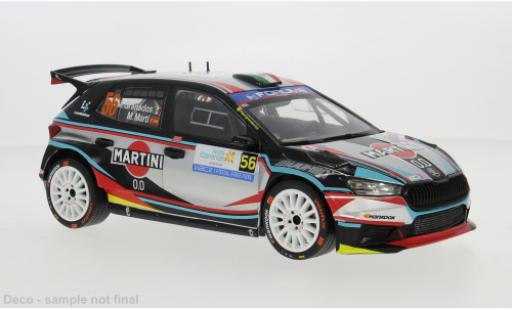 Diecast model cars Skoda Fabia RS Rally2 Rally Islas Canaris 2025 #56 M.Granados/M.Marti 1/18 IXO