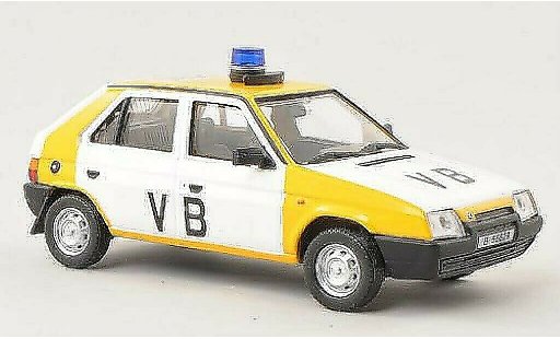 Skoda Favorit Livree Officielle 1/43 Abrex VB (Tschechische Police) 1988 diecast model cars