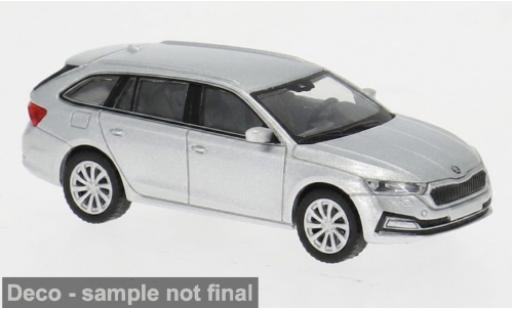 Diecast model cars Skoda Octavia Combi IV silver 2019 1/87 PCX87