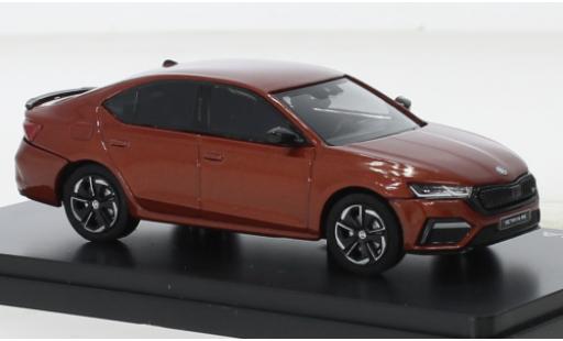 Diecast model cars Skoda Octavia RS IV orange 2020 1/43 Abrex