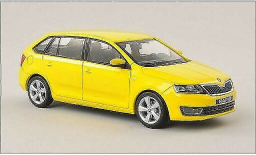 Skoda Rapid Spaceback ACE 1/43 Abrex Spaceback yellow 2013 diecast model cars