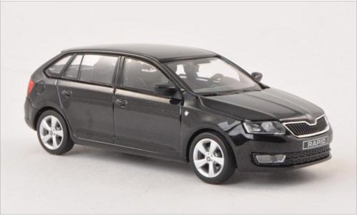 Skoda Rapid Spaceback ACE 1/43 Abrex Spaceback metallic black 2013 diecast model cars