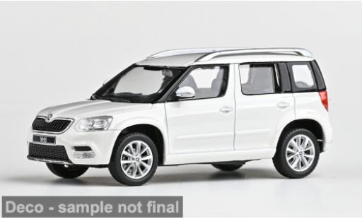 Diecast model cars Skoda Yeti FL white 2013 1/43 Abrex