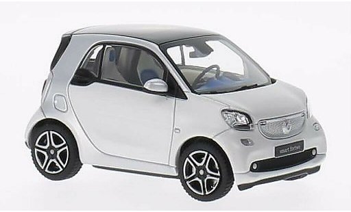 Smart ForTwo Coupe 1/43 Norev grey/white 2014 diecast model cars