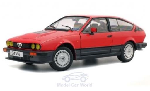 Diecast model cars Alfa Romeo Alfetta gtv6 V6 red 1984 1/18 Solido