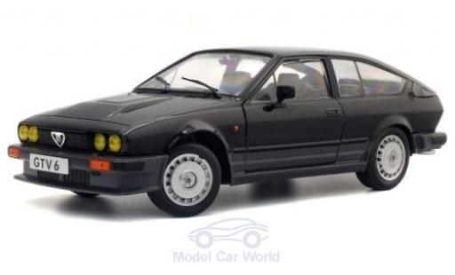 Diecast model cars Alfa Romeo Alfetta gtv6 V6 black 1984 1/18 Solido