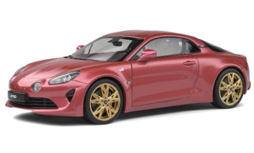 Diecast model cars Alpine A110 pure color edition metallic pink 2020 1/18 Solido