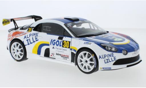 Diecast model cars Alpine A110 rgt No.30 Rally du Touquet 2020 F.Delecour 1/18 Solido