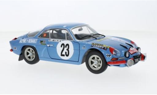Diecast model cars Alpine A110 rallye Renault No.23 Rally Monte Carlo 1972 1/18 Solido