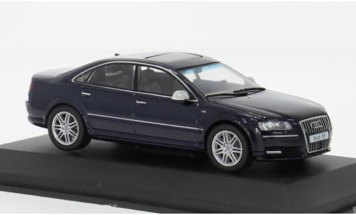 Diecast model cars Audi S8 berline (D3) blue 2010 1/43 Solido