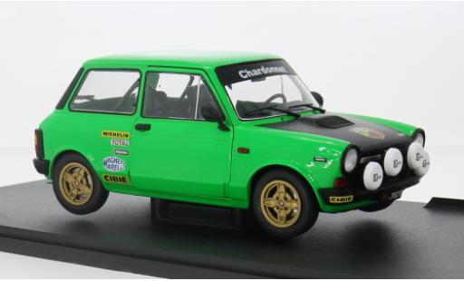Diecast model cars Autobianchi A112 abarth MK.5 green/black 1/18 Solido