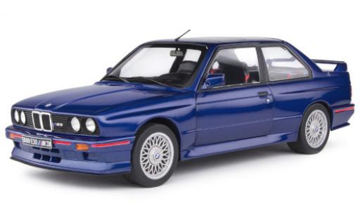 Diecast model cars Bmw M3 coupe (E30) metallic blue/Dekor 1990 y compris les Decals 1/18 Solido