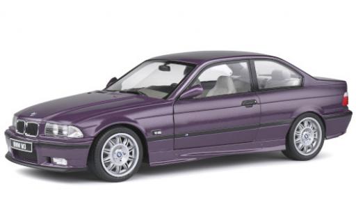 Diecast model cars Bmw M3 coupe (E36) metallic purple 1994 1/18 Solido