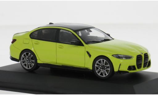 Diecast model cars Bmw M3 berline (G80) yellow 1/43 Solido