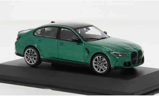 Diecast model cars Bmw M3 berline (G80) green 2023 1/43 Solido