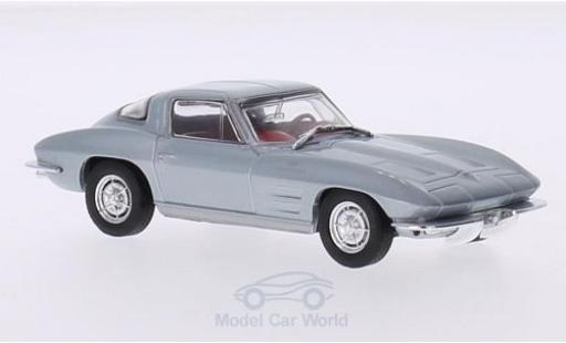 Diecast model cars Chevrolet Corvette Stingray (C2) Split-Window Coupe grey 1963 1/43 Solido