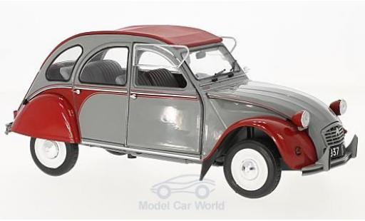 Diecast model cars Citroen 2CV Dolly grey/red 1985 1/18 Solido