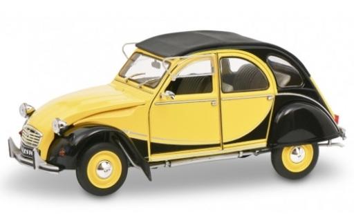 Diecast model cars Citroen 2CV Charleston 6 Charlston yellow/black 1/18 Solido