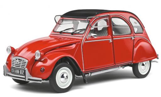 Diecast model cars Citroen 2CV Berline 6 red 1982 1/18 Solido
