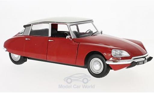 Diecast model cars Citroen DS 19 red/white 1972 1/18 Solido