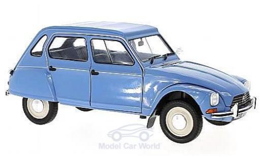 Diecast model cars Citroen Dyane Berline 6 blue 1974 1/18 Solido