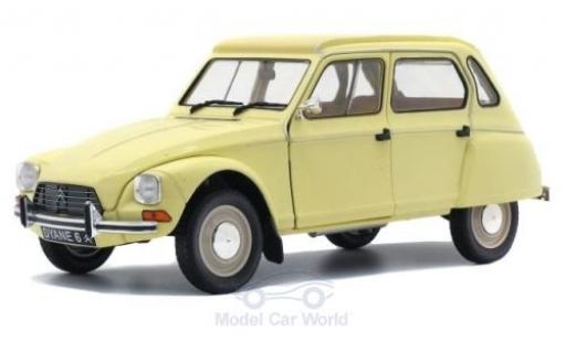 Diecast model cars Citroen Dyane Berline 6 yellow 1967 1/18 Solido