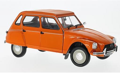 Diecast model cars Citroen Dyane Berline 6 orange 1967 1/18 Solido