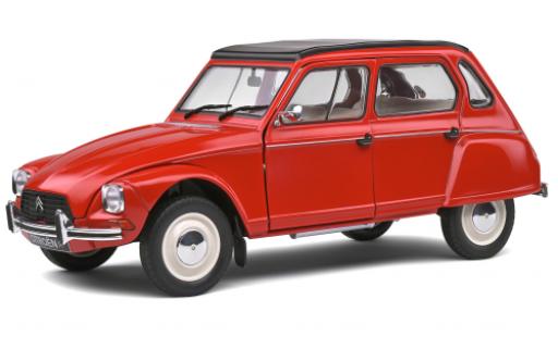 Diecast model cars Citroen Dyane Berline 6 red 1968 1/18 Solido