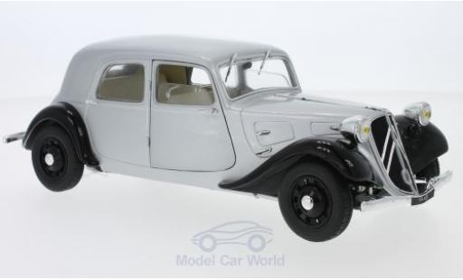 Diecast model cars Citroen Traction 11 11CV grey/black 1937 1/18 Solido