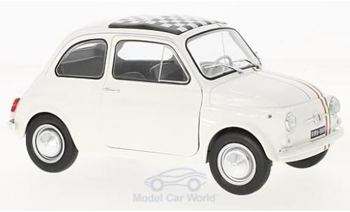 Diecast model cars Fiat 500 L Italia white/Dekor Italia 1968 1/18 Solido