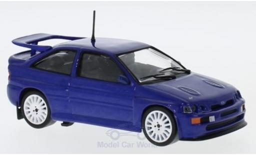 Diecast model cars Ford Escort Cosworth RS metallic blue 1992 1/43 Solido