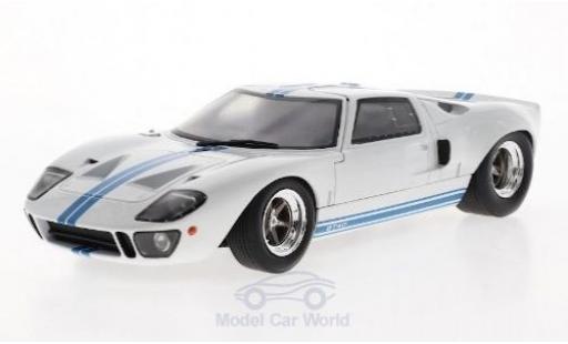 Diecast model cars Ford GT40 Mk I white/blue 1968 1/18 Solido