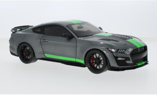 Diecast model cars Ford Mustang Shelby GT500 Ford Mustang KR metallise grey/green 2020 1/18 Solido