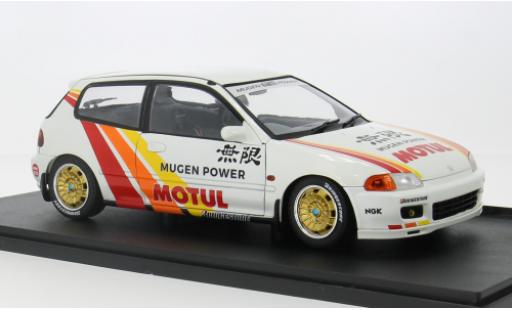 Diecast model cars Honda Civic Base (EG6) white/Dekor 1/18 Solido