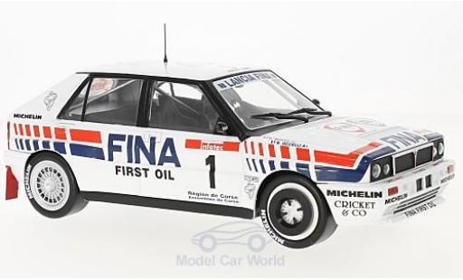 Diecast model cars Lancia Delta HF Integrale 16V No.1 Fina Tour de Corse 1991 D.Auriol/B.Occelli 1/18 Solido