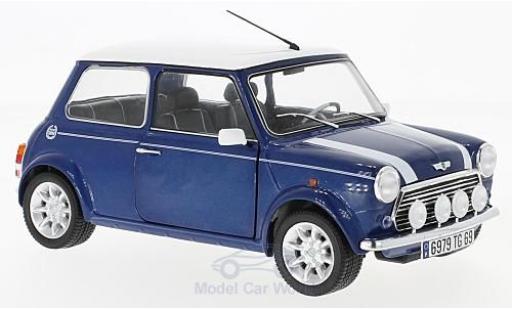 Diecast model cars Mini Cooper S 1.3i Sport Pack metallic blue 1/18 Solido