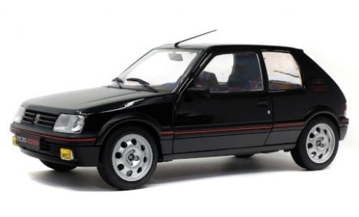 Diecast model cars Peugeot 205 GTI 1.9 Mk2 black 1/18 Solido