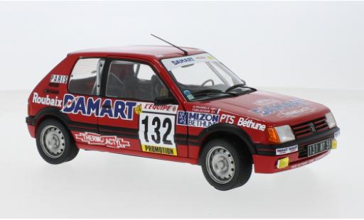 Diecast model cars Peugeot 205 Rallye GTI 1.6 No.132 Rally WM Rally Monte Carlo 1986 1/18 Solido