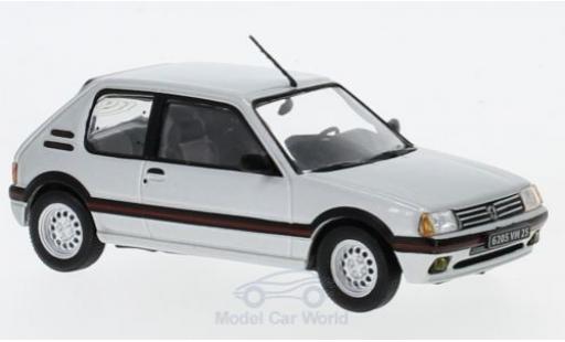 Diecast model cars Peugeot 205 GTI 16 grey 1/43 Solido
