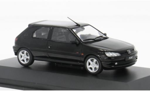 Diecast model cars Peugeot 306 S16 black 1/43 Solido