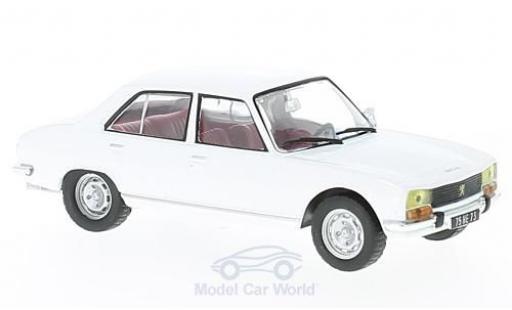 Diecast model cars Peugeot 504 Berline Saloon white 1/43 Solido