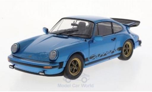 Diecast model cars Porsche 911 Carrera 3.0 metallic blue 1984 1/18 Solido
