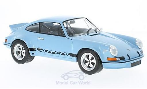 Diecast model cars Porsche 911 RSR 2.8 blue 1974 1/18 Solido