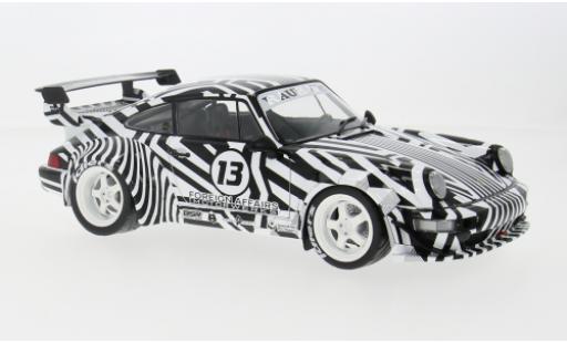 Diecast model cars Porsche 911 RWB Body Kit black/white 2022 1/18 Solido