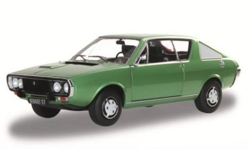 Diecast model cars Renault 17 Base metallic green 1976 1/18 Solido