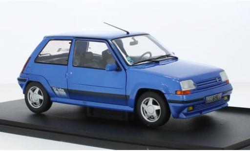 Diecast model cars Renault 5 Phase 2 GT Turbo MK2 metallise blue 1989 1/18 Solido