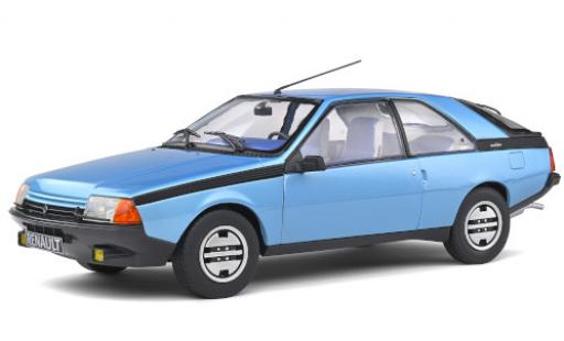 Diecast model cars Renault Fuego GTS metallic blue 1980 1/18 Solido