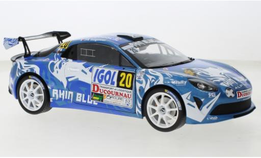 Diecast model cars Alpine A110 rgt Rally No.20 Rally du Var 2021 1/18 Solido
